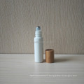 10ml essential oil white glass roller bottle with bamboo lid GR-009S